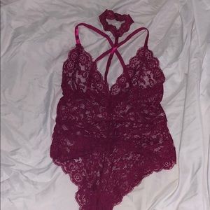 Lace body suit lingerie never worn